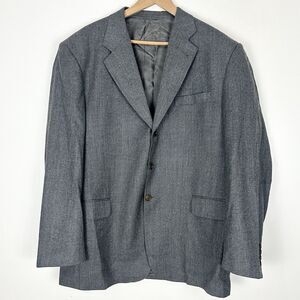 Galante Gray Blazer Size 46R Vitale Barberis Canonico Super 100's Fabric Italy